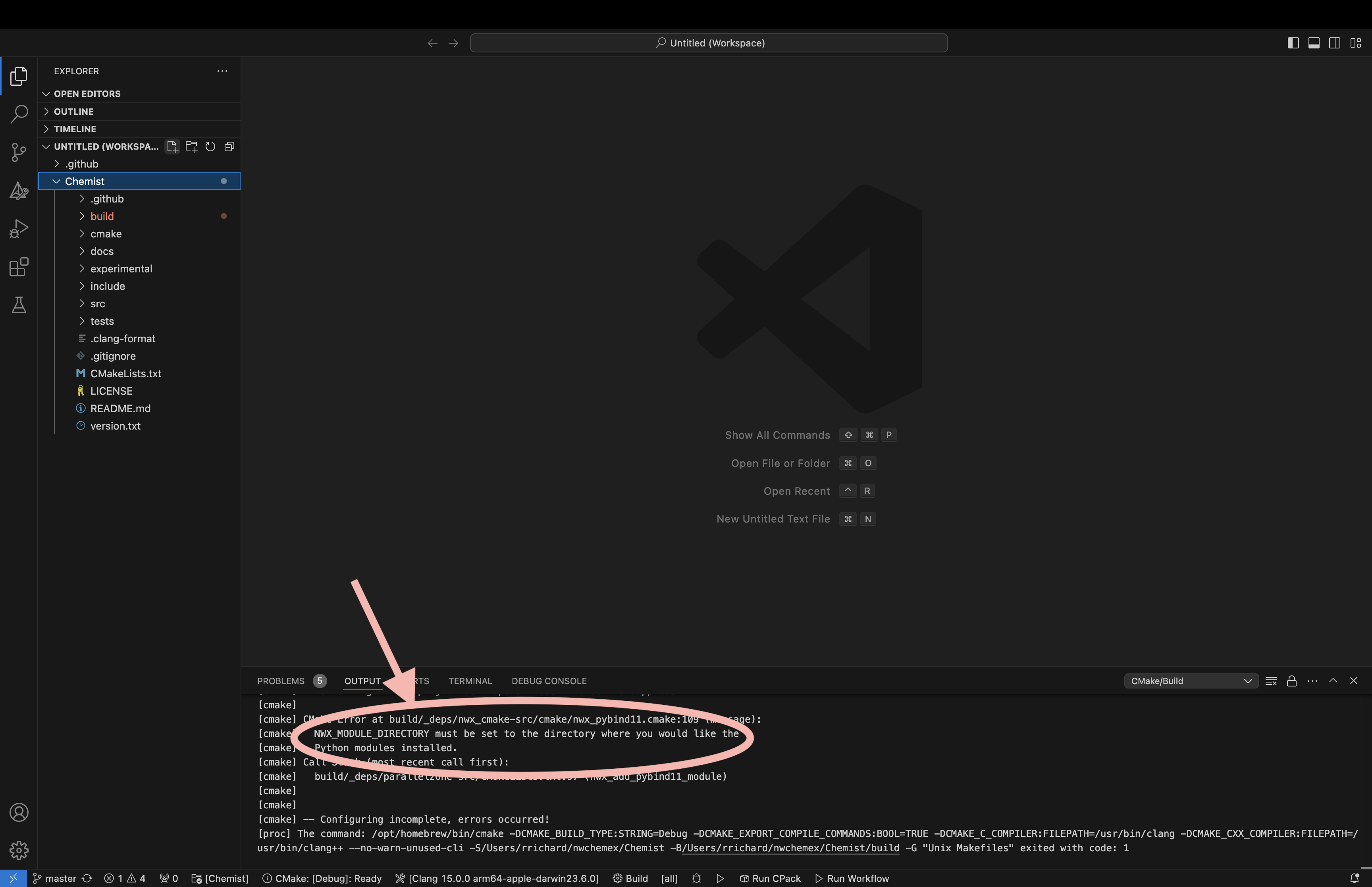Failure to set `NWX_MODULE_DIRECTORY`.